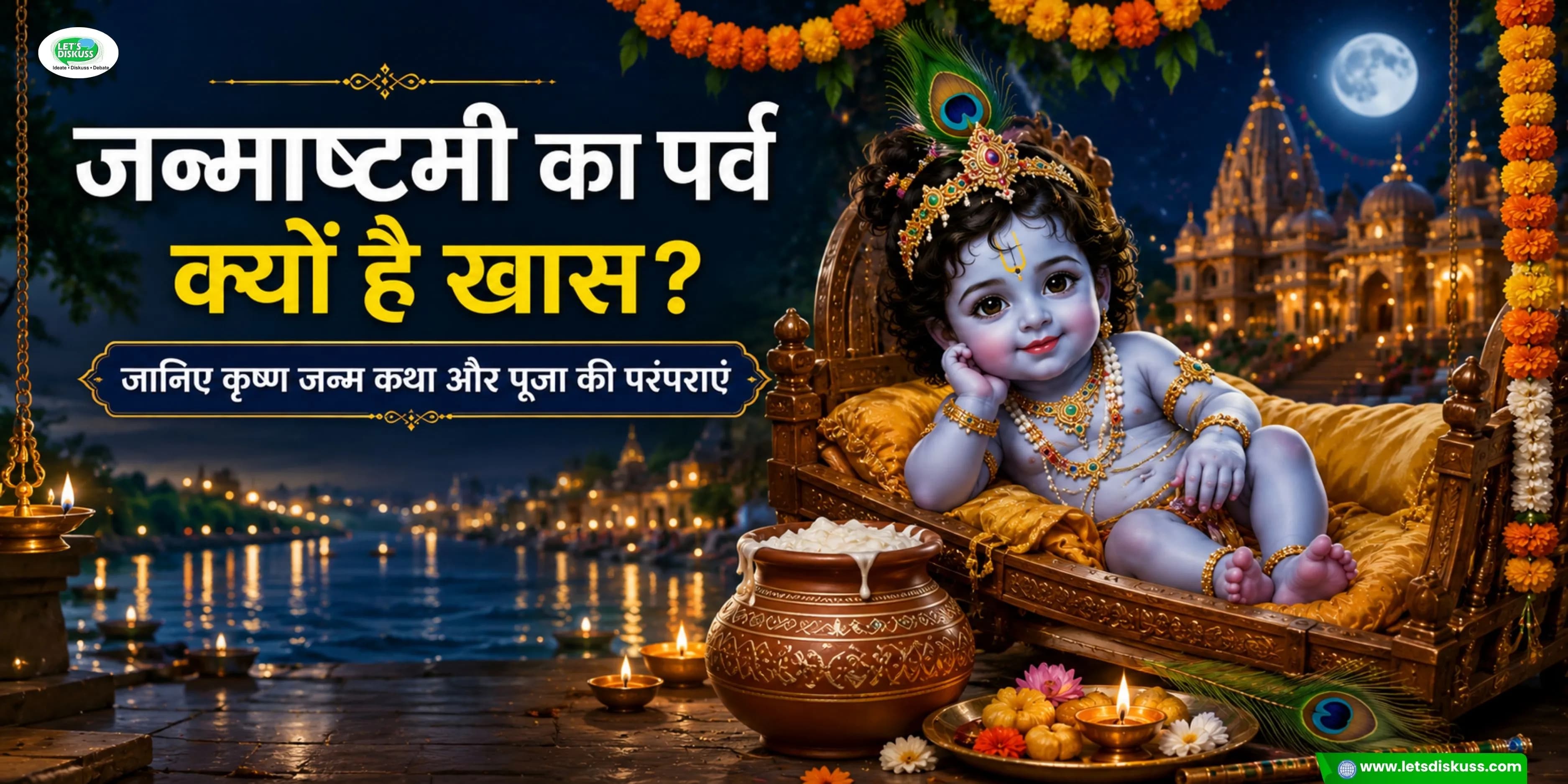 जन्माष्टमी का पर्व क्यों है खास? जानिए कृष्ण जन्म कथा और पूजा की परंपराएं